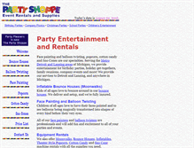 Tablet Screenshot of partypleasers.net